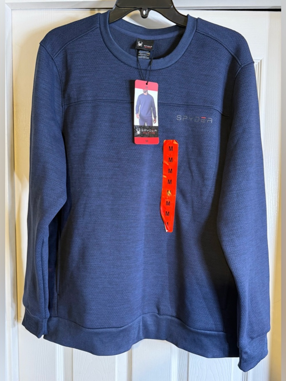 Spyder Men's Navy Crewneck Pullover